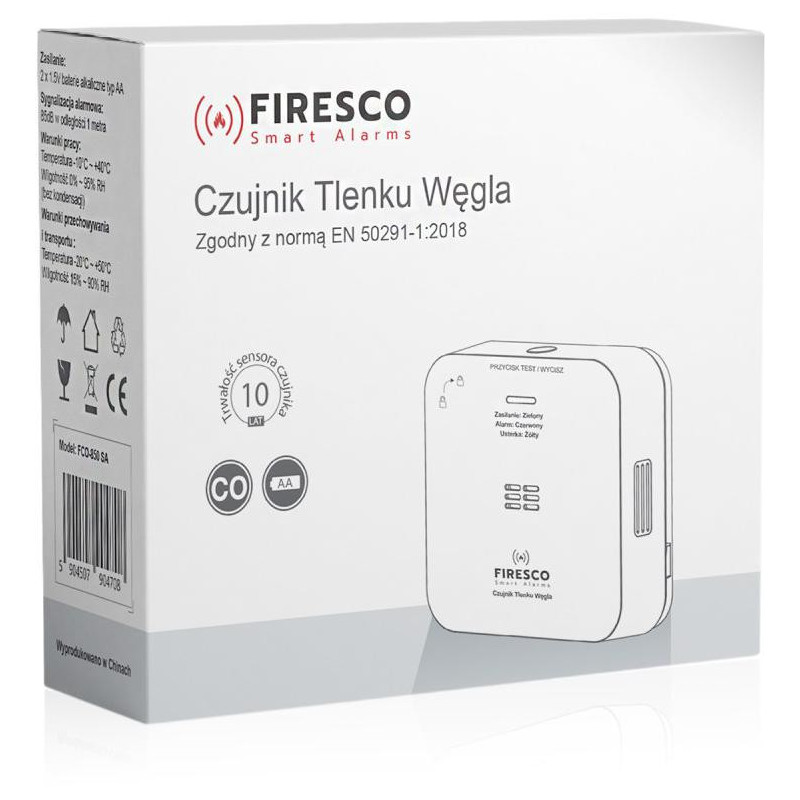 Czujnik czadu Firesco FCO-850 SA