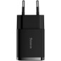 ŁADOWARKA SIECIOWA Baseus Compact Charger CCXJ010201 10.5W 2x USB-A CZARNA
