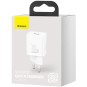 ŁADOWARKA SIECIOWA Baseus Super Si Quick Charger 1C CCSUP-J02 30W 1x USB-C PD 3.0 QC 3.0 BIAŁA