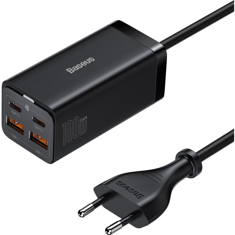 ŁADOWARKA SIECIOWA Baseus GaN 3 Pro Desktop Charger CCGP000101 100W 2x USB-A 2x USB-C PD 3.0 QC 4.0+
