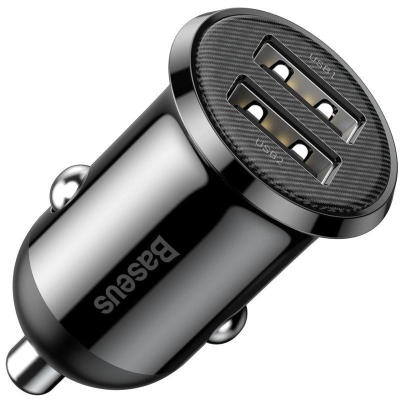 ŁADOWARKA SAMOCHODOWA Baseus Grain Pro CCALLP-01 24W 4.8A 2x USB-A