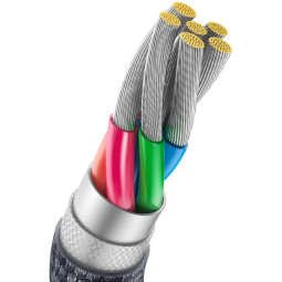 KABEL USB-A / USB-C Baseus Crystal CAJY000401 120cm 100W 6A QC 3.0 W OPLOCIE PREMIUM