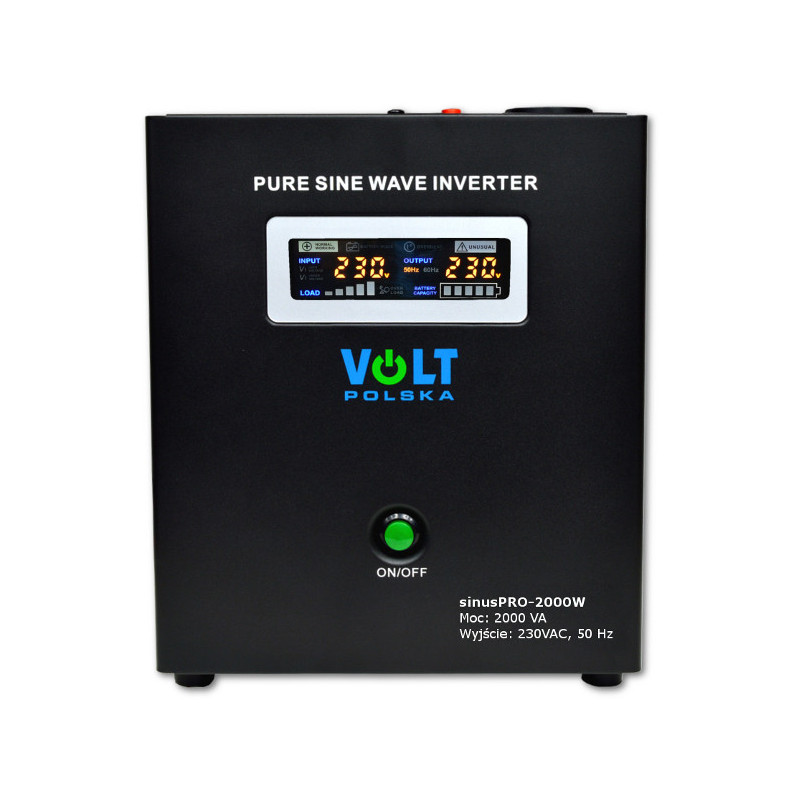 PRZETWORNICA VOLT POLSKA SINUSPRO-2000W 24V 1400/2000W