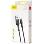 KABEL USB-A / Lightning iPhone Baseus Cafule CALKLF-RG1 300cm Apple 2A CZARNO-SZARY W OPLOCIE