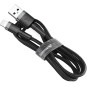KABEL USB-A / Lightning iPhone Baseus Cafule CALKLF-RG1 300cm Apple 2A CZARNO-SZARY W OPLOCIE