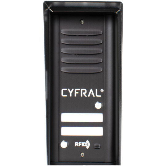 DOMOFON CYFRAL COSMO 2-LOKATORKI CZARNA KASETA CZARNE UNIFONY