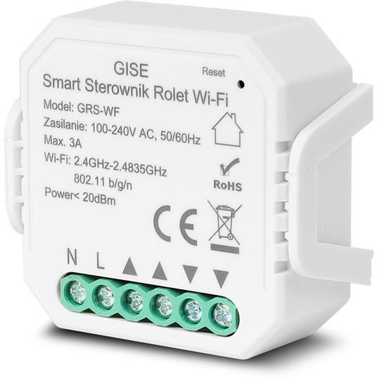 GISE Smart Sterownik roletowy WiFi GEN 2 | Tuya | GRS-WF