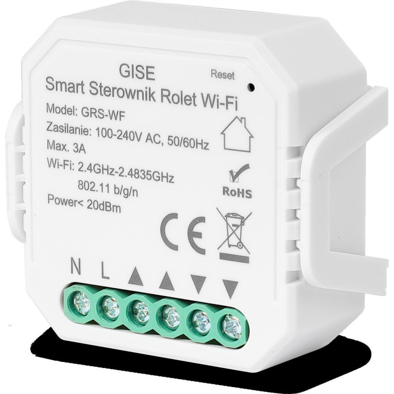 GISE Smart Sterownik roletowy WiFi GEN 2 | Tuya | GRS-WF