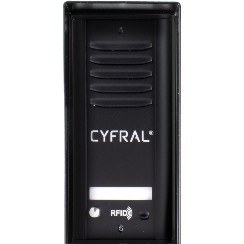 DOMOFON CYFRAL COSMO 1-LOKATORSKI KASETA CZARNA/UNIFON CZARNY