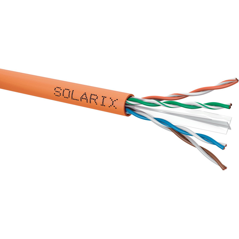 KABEL SKRĘTKA SOLARIX CAT.6 U/UTP LSOHFR B2ca s1d1a1 szpula 500M