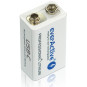 Akumulatorek 6F22 Li-Ion everActive 9V 550mAh z gniazdem USB-C