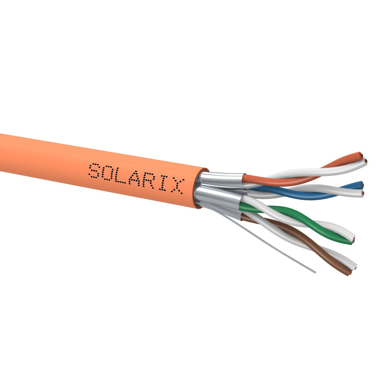 KABEL SKRĘTKA SOLARIX CAT.6A STP LSOH B2ca s1d1a1 szpula 500M