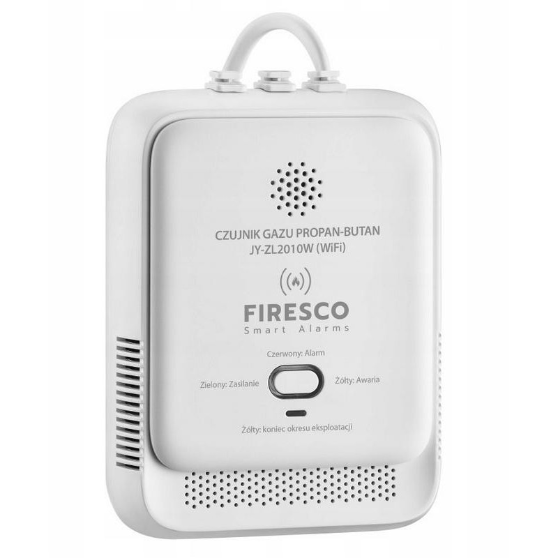 Czujnik gazu LPG Propan-Butan Firesco JY-ZL2010W z WiFi aplikacja Tuya