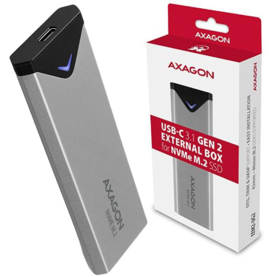 Obudowa dysku m.2 Axagon EEM2-UG2 USB-C 3.2 Gen 2 - M.2 NVMe
