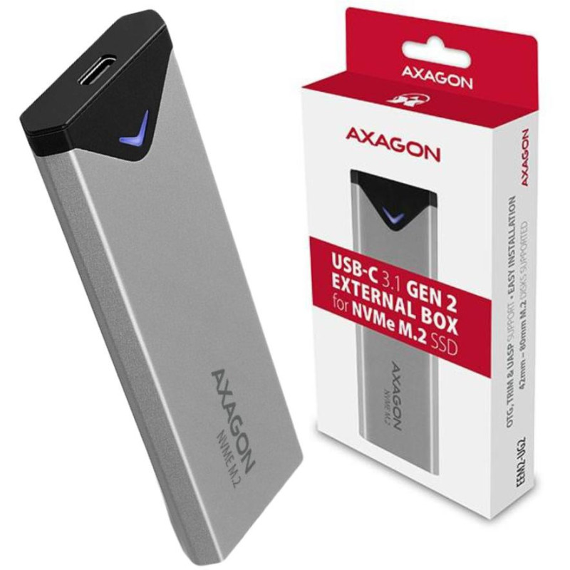 Obudowa dysku m.2 Axagon EEM2-UG2 USB-C 3.2 Gen 2 - M.2 NVMe
