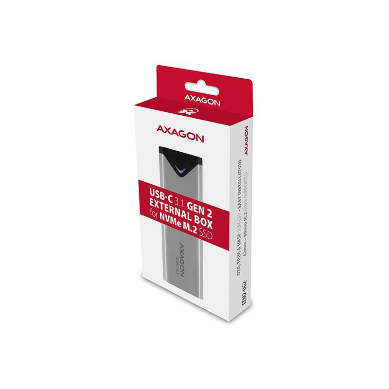 Obudowa dysku m.2 Axagon EEM2-UG2 USB-C 3.2 Gen 2 - M.2 NVMe