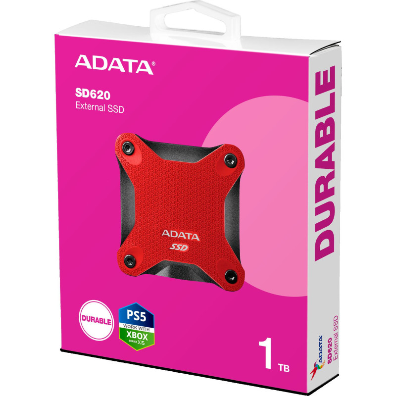 Dysk Zewnętrzny SSD Adata SD620 1TB czerwony