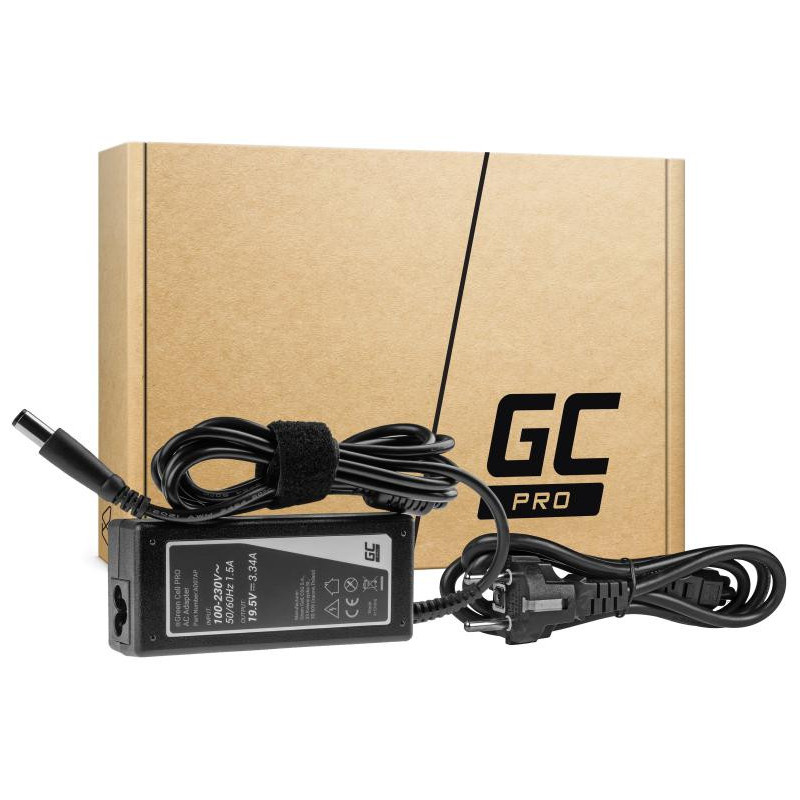 ZASILACZ ŁADOWARKA DO LAPTOPA DELL Green Cell PRO AD07AP 19,5V 3,34A 65W 7,4mm/5,0mm