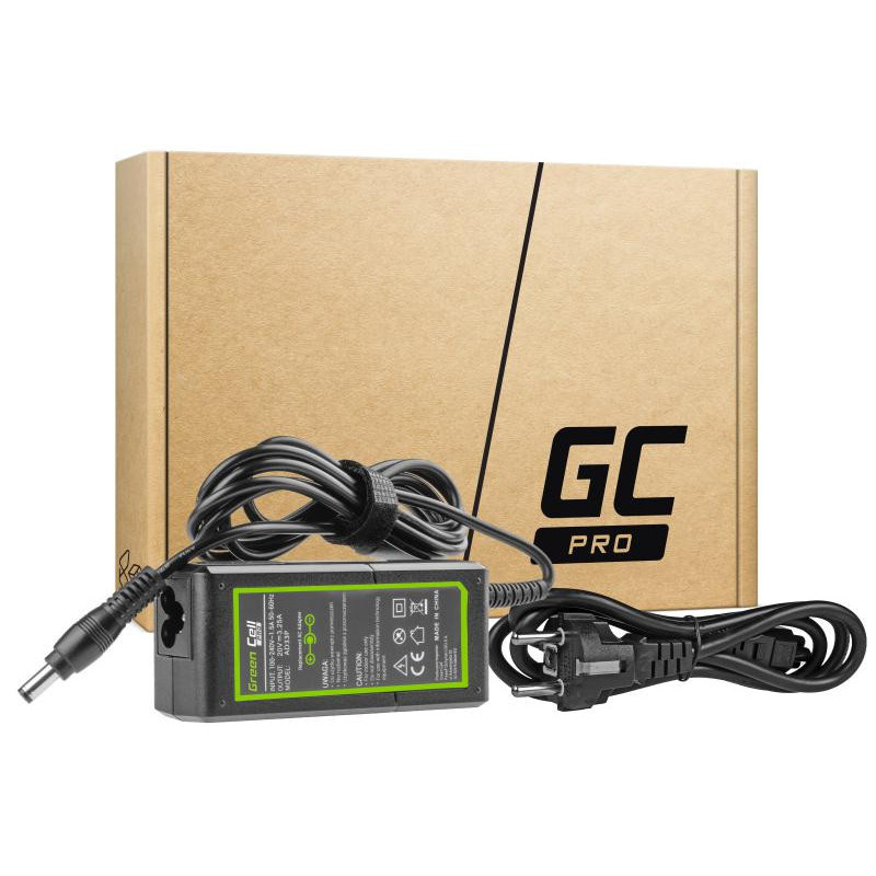 ZASILACZ ŁADOWARKA DO LAPTOPA LENOVO Green Cell PRO AD33P 20V 3,25A 65W 5,5mm/2,5mm