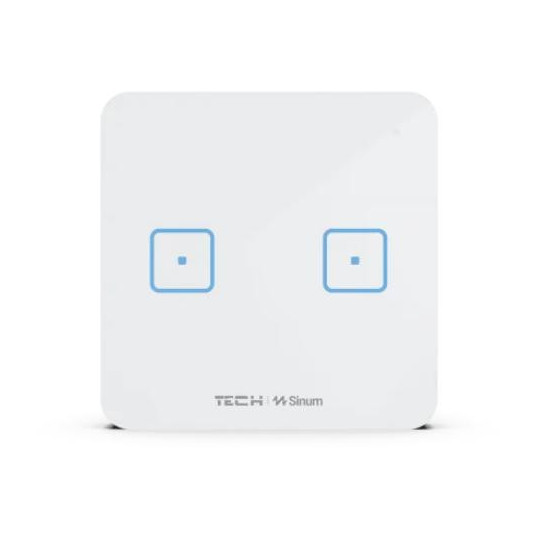 Przewodowy włącznik dwupolowy czarny WS-02M Tech Sterowniki