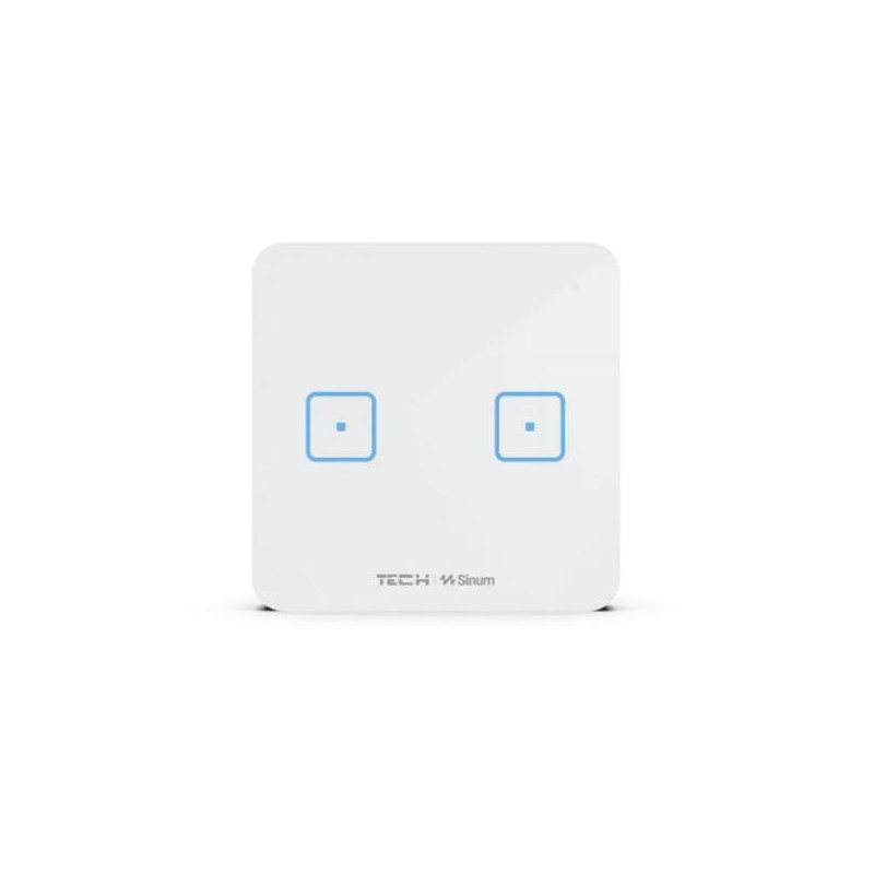 Przewodowy włącznik dwupolowy czarny WS-02M Tech Sterowniki