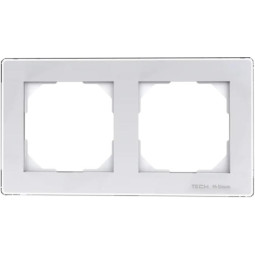 Ramka podwójna biała FG-02 Tech Sterowniki