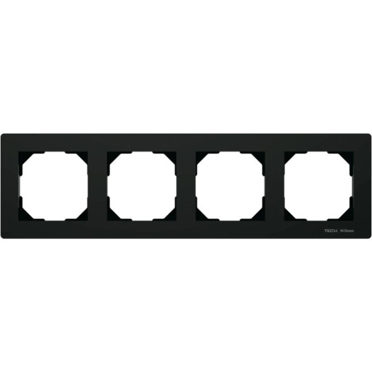 Ramka poczwórna czarna FG-04 Tech Sterowniki
