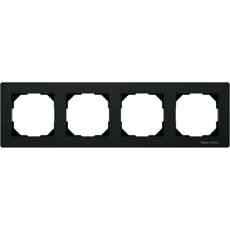 Ramka poczwórna czarna FG-04 Tech Sterowniki