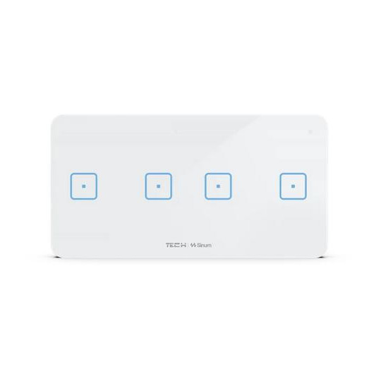 Przewodowy włącznik czteropolowy biały WSS-22M Tech Sterowniki