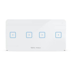 Przewodowy włącznik czteropolowy czarny WSS-22M Tech Sterowniki