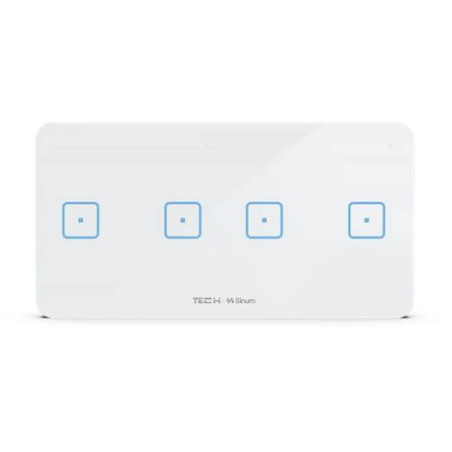 Przewodowy włącznik czteropolowy czarny WSS-22M Tech Sterowniki