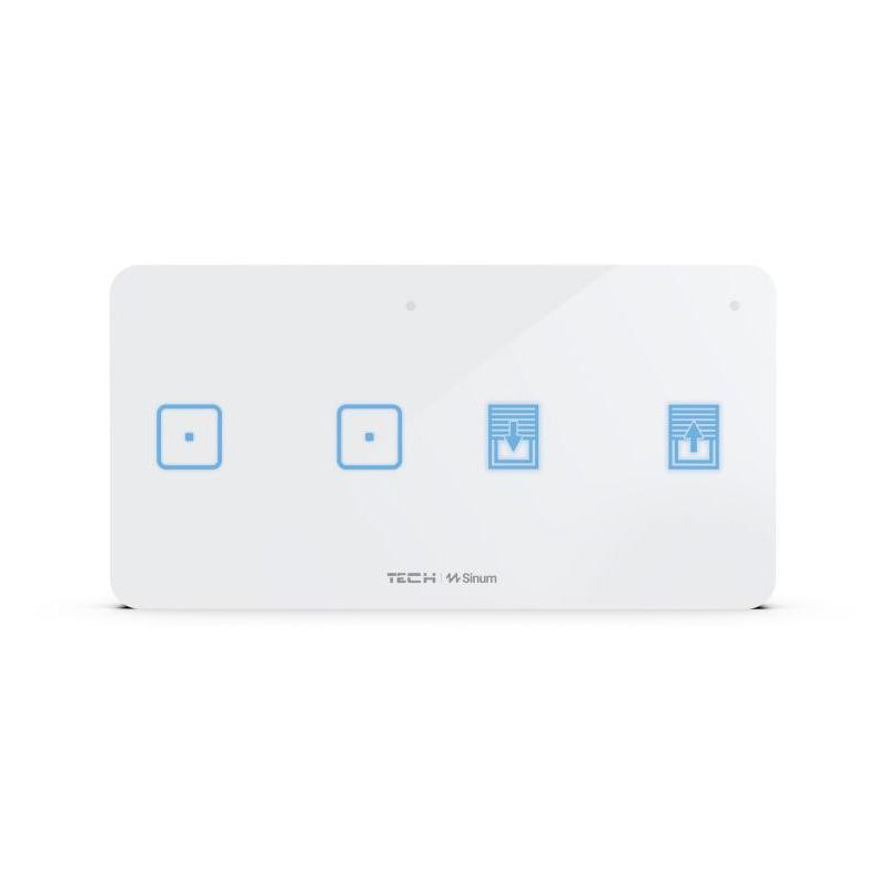 Bezprzewodowy dwupolowy włącznik światła i rolet biały WSZ-22P Tech Sterowniki