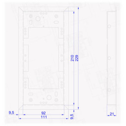 ACO CDN-R-S Ramka podtynkowa mała CDN, stal ; 9332