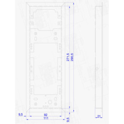 ACO CDN-R-M Ramka podtynkowa średnia CDN