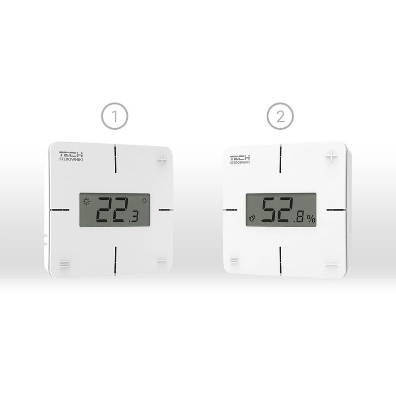 Bezprzewodowy regulator pokojowy mechaniczny czarny R-8X Tech Sterowniki
