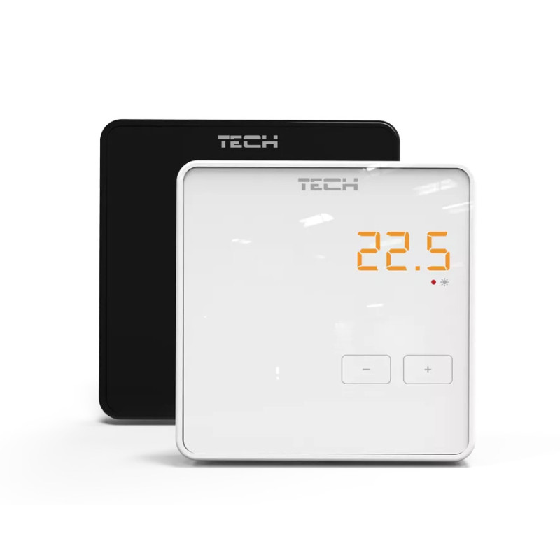 Bezprzewodowy regulator pokojowy czarny R-8Z Tech Sterowniki