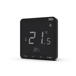 Bezprzewodowy regulator pokojowy zasilany 230v dopuszkowy czarny R-8PZ PLUS Tech Sterowniki