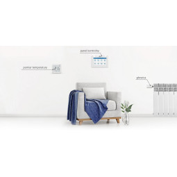 Bezprzewodowy siłownik elektryczny biały STT-869 Tech Sterowniki