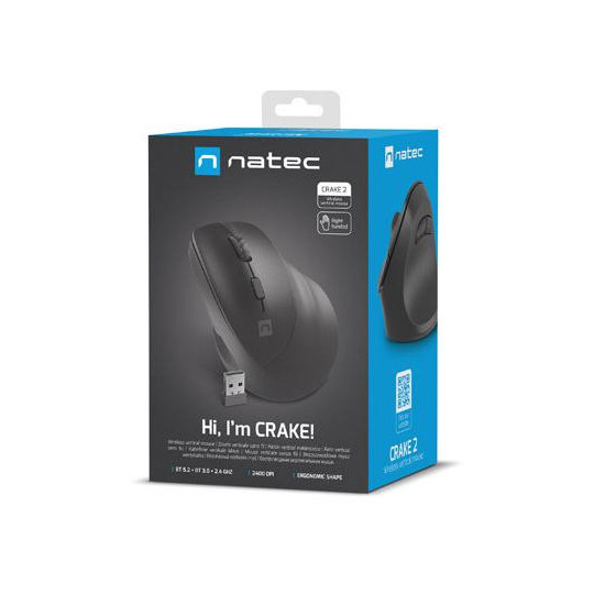 Mysz komputerowa Natec Crake 2 czarny 2400dpi