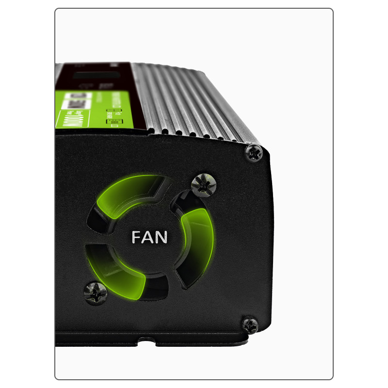 PRZETWORNICA NAPIĘCIA Green Cell PowerInverter LCD 12V / 230V 500W/1000W CZYSTA SINUSOIDA