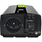 PRZETWORNICA NAPIĘCIA Green Cell PowerInverter LCD 12V / 230V 500W/1000W CZYSTA SINUSOIDA