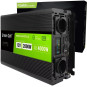 PRZETWORNICA NAPIĘCIA Green Cell PowerInverter LCD 12V / 230V 2000W/4000W CZYSTA SINUSOIDA