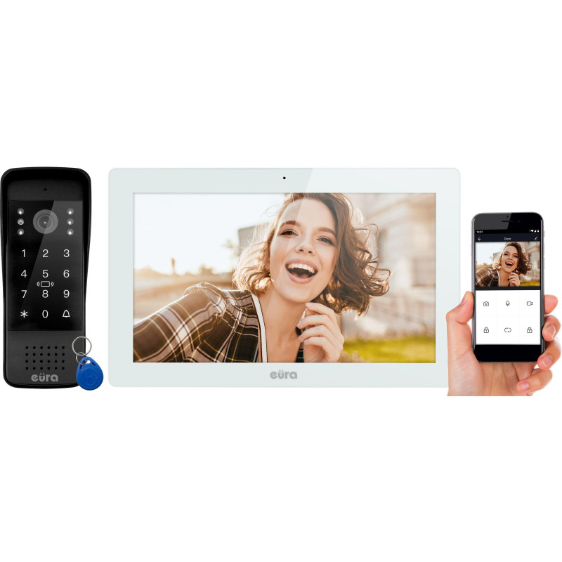 WIDEODOMOFON EURA VDP-86A3 - monitor 10" biały TUYA