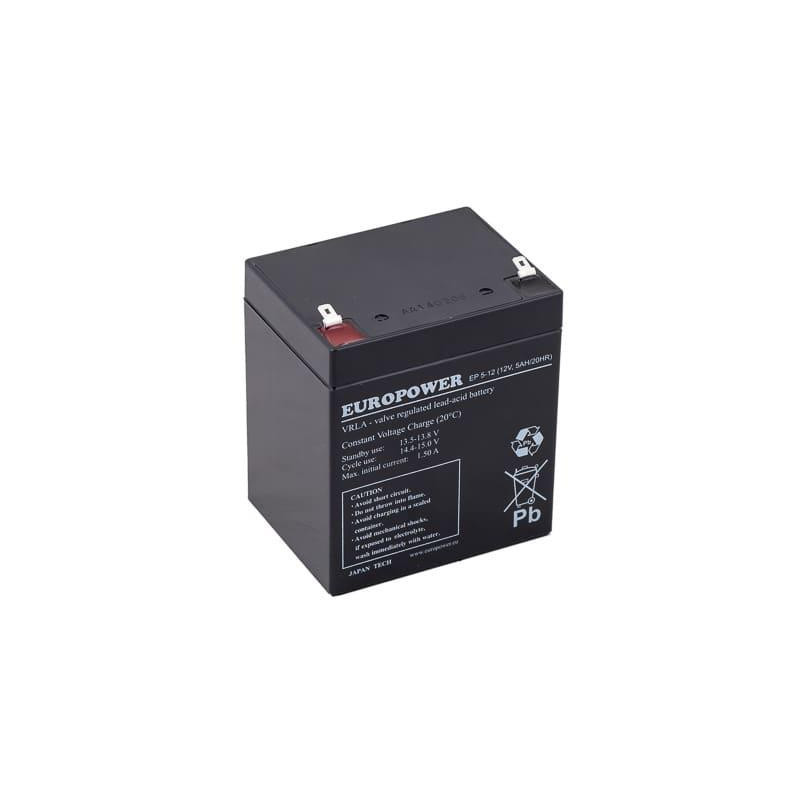 Akumulator AGM EUROPOWER serii EP 12V 5Ah T1 (Żywotność 6-9 lat)