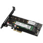 Adapter Axagon PCEM2-DC PCI-E x4 na M.2 NVMe z chłodzeniem