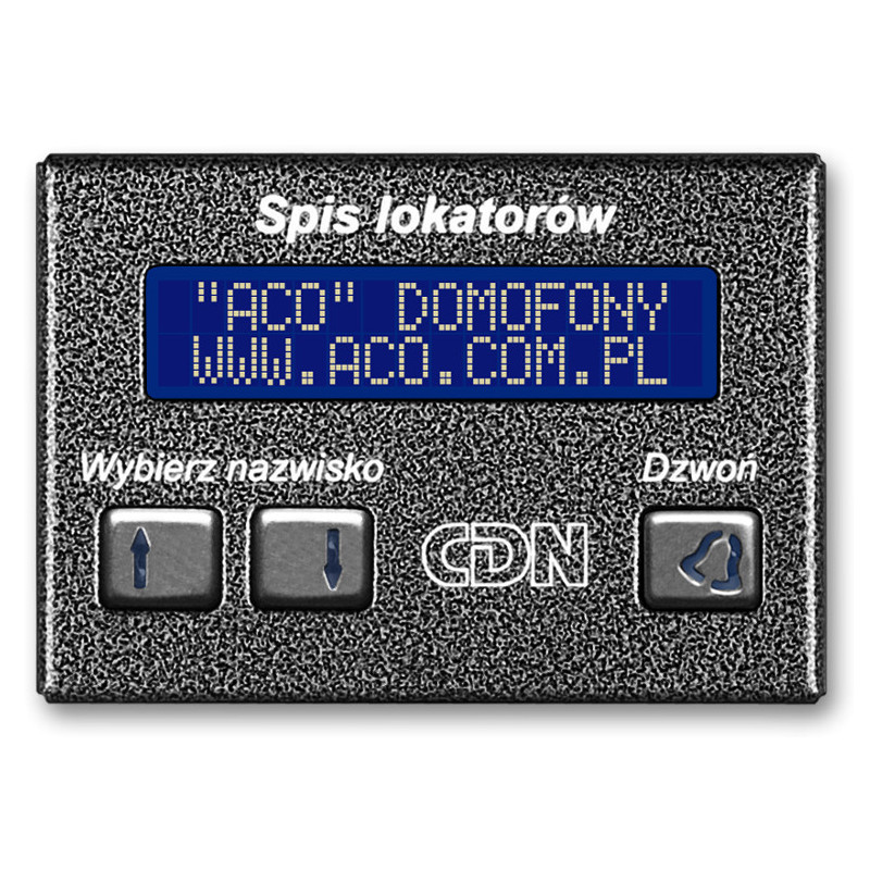 ACO CDN-230E GR Elektroniczny spis lokatorów grafit