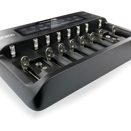 Ładowarka do akumulatorków cylindrycznych Li-ion oraz Ni-MH everActive UC-800