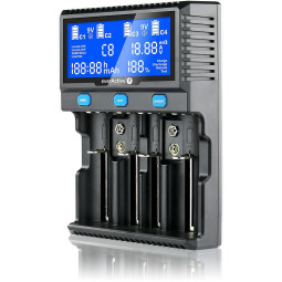 Ładowarka do akumulatorków cylindrycznych Li-ion oraz Ni-MH everActive UC-4200