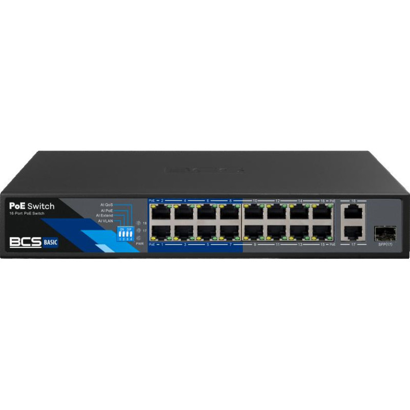 Switch PoE BCS BASIC BCS-B-SP1602G-1SFP
