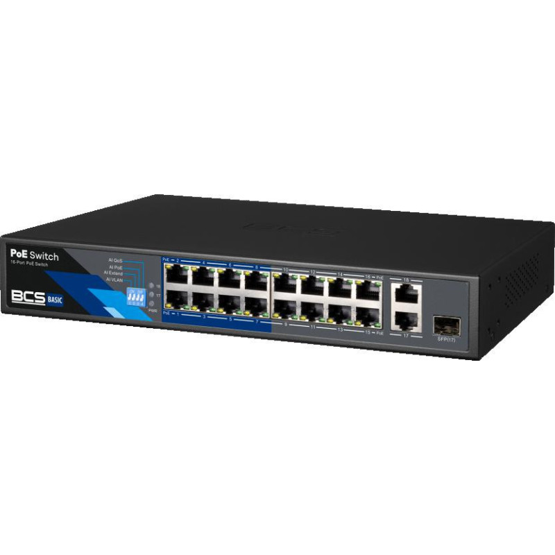 Switch PoE BCS BASIC BCS-B-SP1602G-1SFP